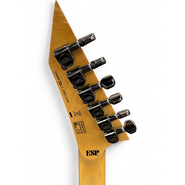 Used ESP LTD M100QM Blue Burst Solid Body Electric Guitar