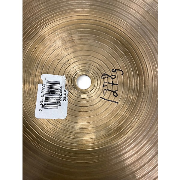 Used Zildjian 18in K KEROPE Cymbal
