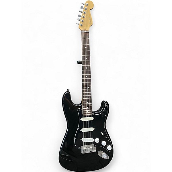 Used 1995 Fender American Stratocaster Plus Black Solid Body Electric Guitar