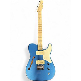 Used Squier Paranormal Cabronita Telecaster Thinline Lake Placid Blue Hollow Body Electric Guitar