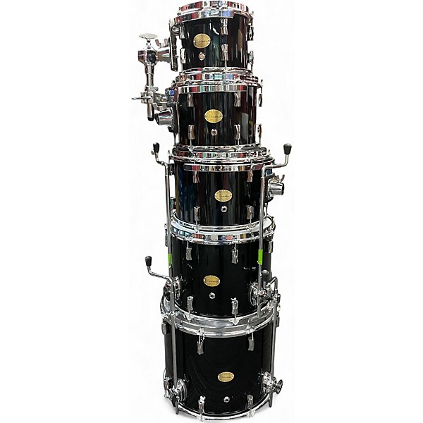 Used Noble & Cooley 6 Piece CD Maples Gloss Black Drum Kit