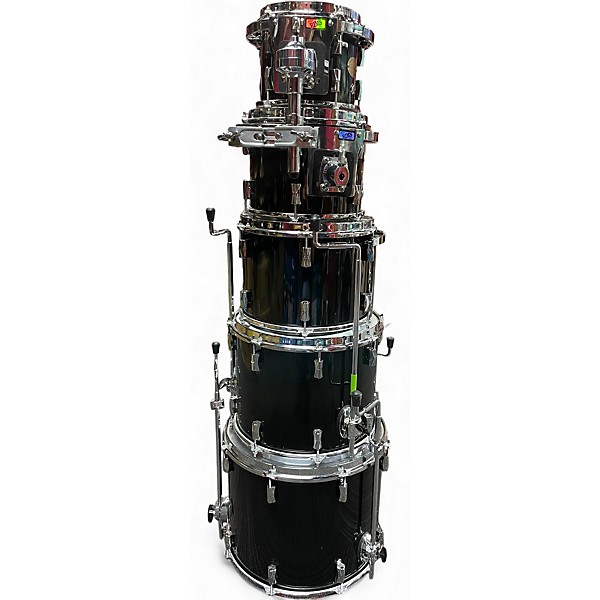 Used Noble & Cooley 6 Piece CD Maples Gloss Black Drum Kit