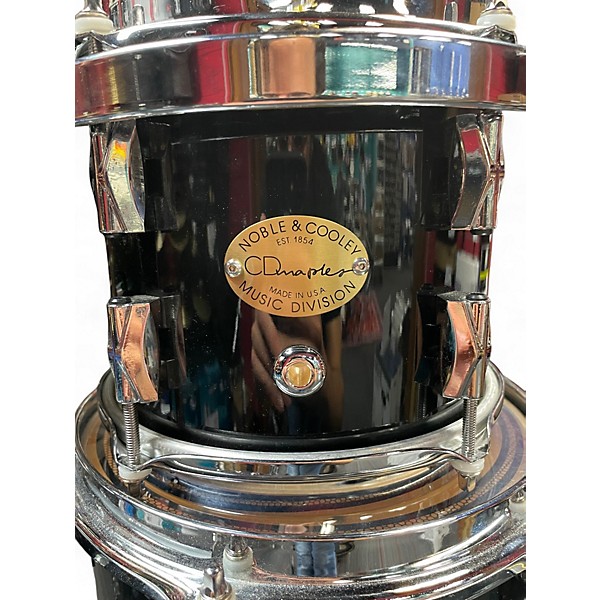 Used Noble & Cooley 6 Piece CD Maples Gloss Black Drum Kit