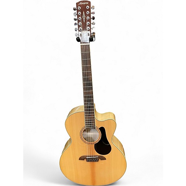 Used Alvarez AJ80CE-12 Natural 12 String Acoustic Electric Guitar