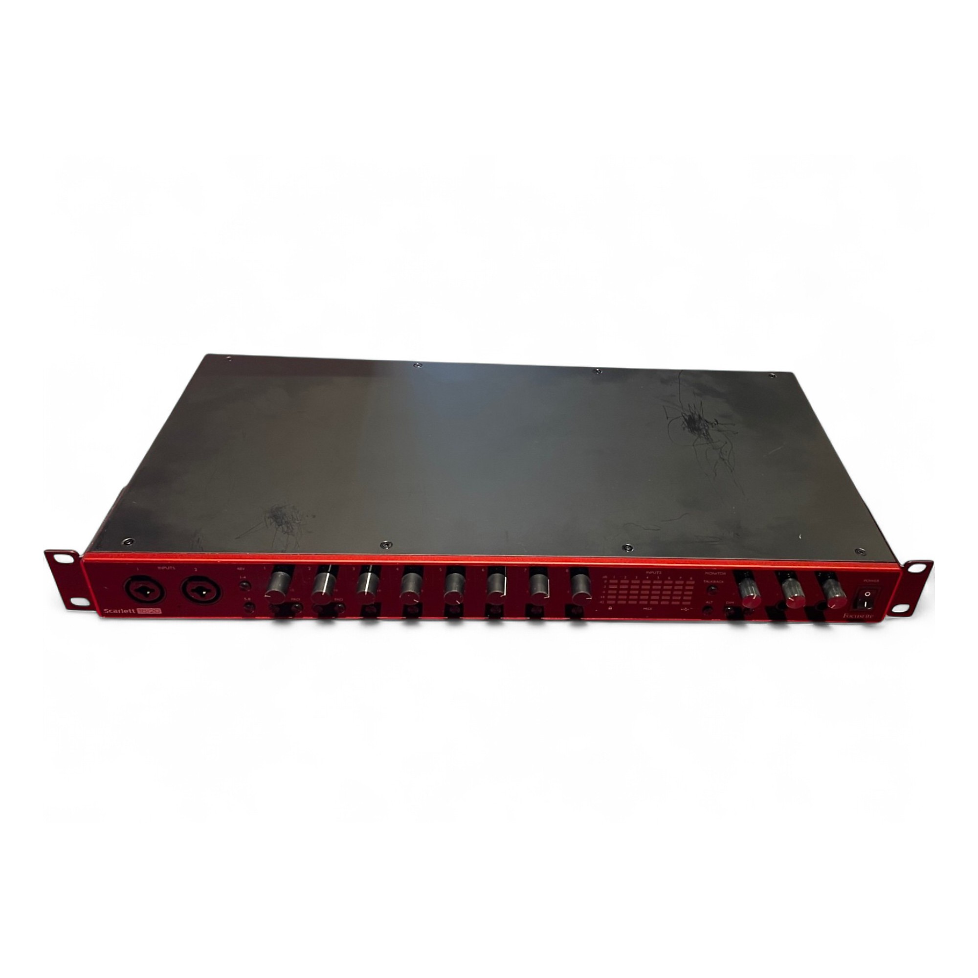 Scarlett 18i20 USBオーディオインターフェース(gen3)中古 Focusrite_Scarlett_18i20_Angle