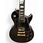 Used Epiphone  Les Paul Custom Black and Gold Solid Body Electric Guitar thumbnail