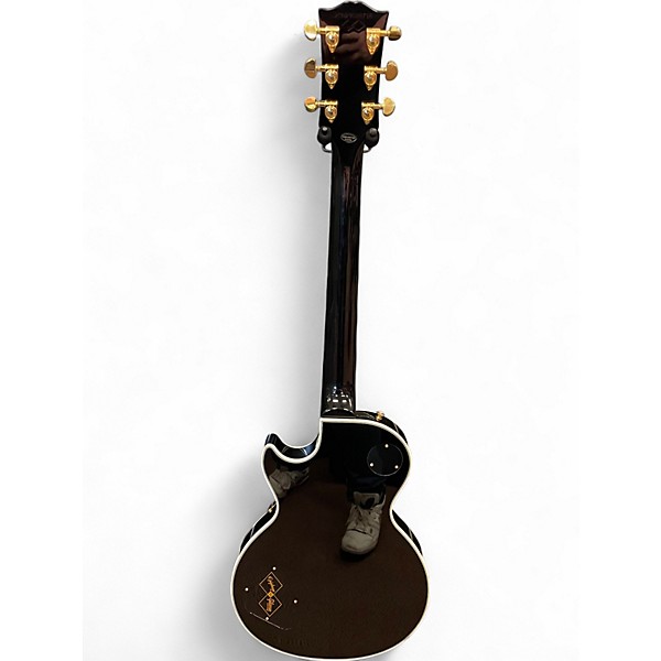 Used Epiphone  Les Paul Custom Black and Gold Solid Body Electric Guitar