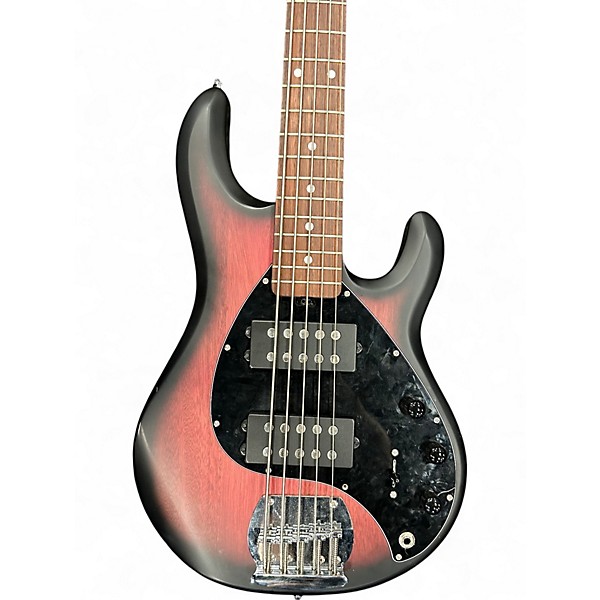 Used Sterling by Music Man RAY5HH RUBY RED BURST Electric Bass Guitar