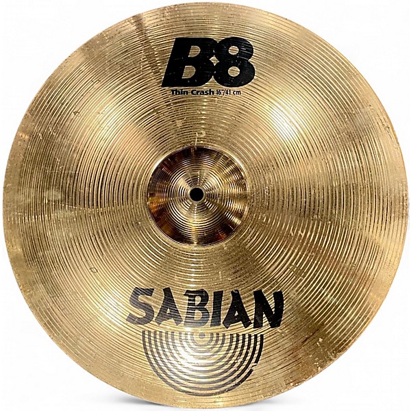 Used SABIAN 16in B8 Thin Crash Cymbal