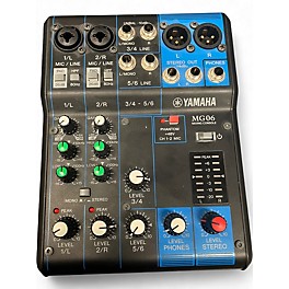 Used Yamaha MG06 Unpowered Mixer
