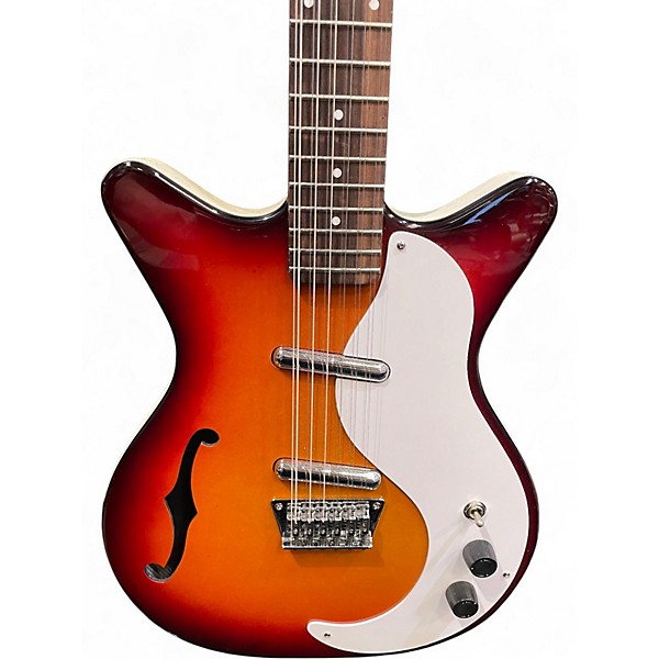 Used Danelectro 59M 3 Color Sunburst Hollow Body Electric Guitar