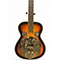Used Flinthill square neck resonator 2 Tone Sunburst Acoustic Guitar