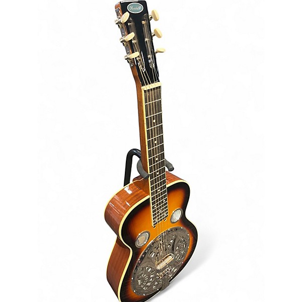 Used Flinthill square neck resonator 2 Tone Sunburst Acoustic Guitar