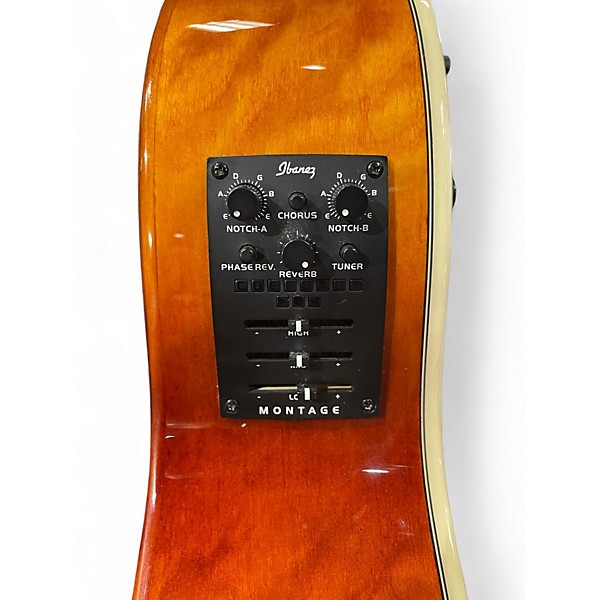 Used Ibanez Montage MSC650VV1201 QUILTED SUNBURST Acoustic Electric Guitar