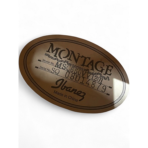 Used Ibanez Montage MSC650VV1201 QUILTED SUNBURST Acoustic Electric Guitar