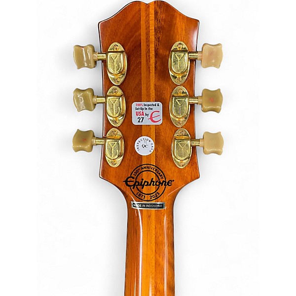 Used Epiphone 150th Anniversary Zephyr Deluxe Regent Antique Natural Hollow Body Electric Guitar