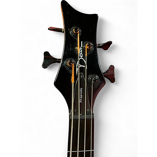 Used Dean Rhapsody 4-String Black Electric Bass Guitar