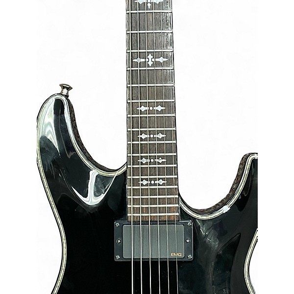 Used Schecter Guitar Research hellraiser black Solid Body Electric Guitar