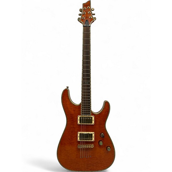 Used Schecter Guitar Research C1 ELITE Amber Solid Body Electric Guitar
