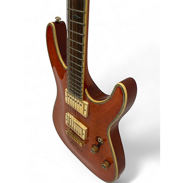 Used Schecter Guitar Research C1 ELITE Amber Solid Body Electric Guitar