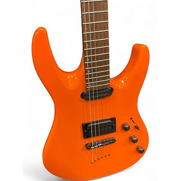 Used Mitchell MD200 Orange Solid Body Electric Guitar