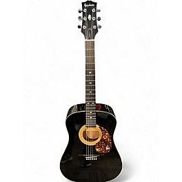 Used Epiphone PR350B Black Acoustic Guitar