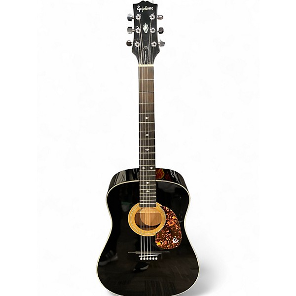Used Epiphone PR350B Black Acoustic Guitar