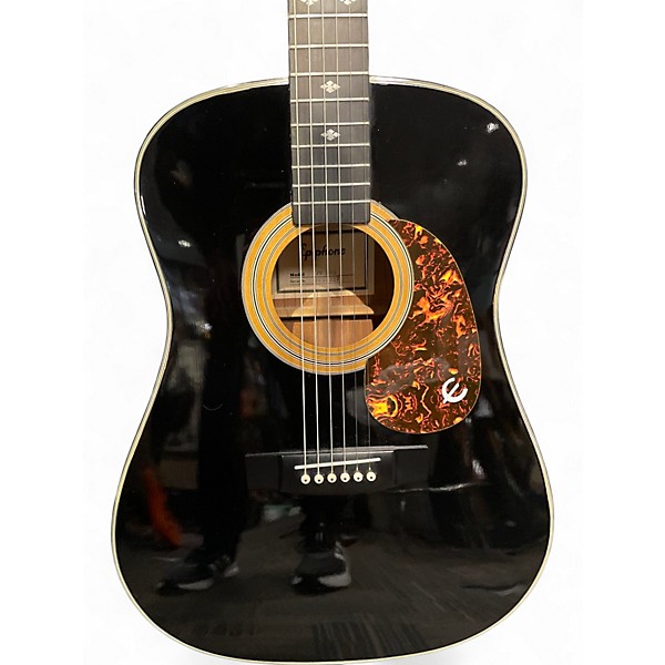 Used Epiphone PR350B Black Acoustic Guitar