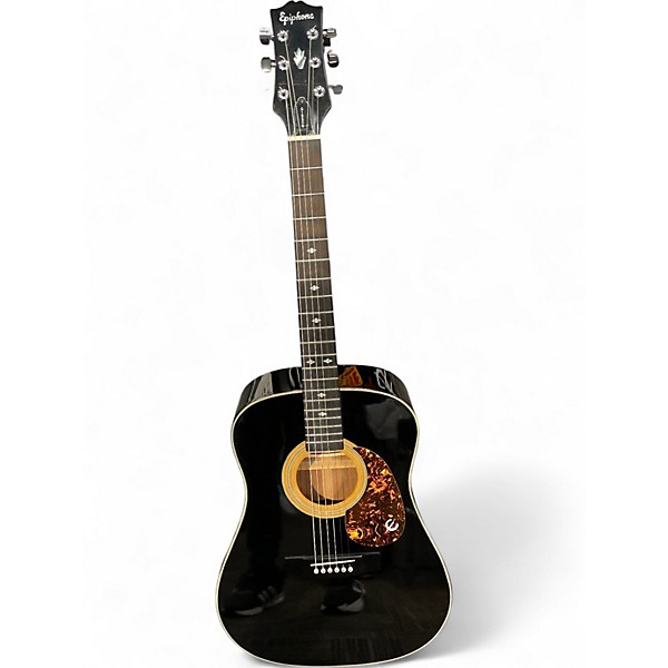 Used Epiphone PR350B Black Acoustic Guitar