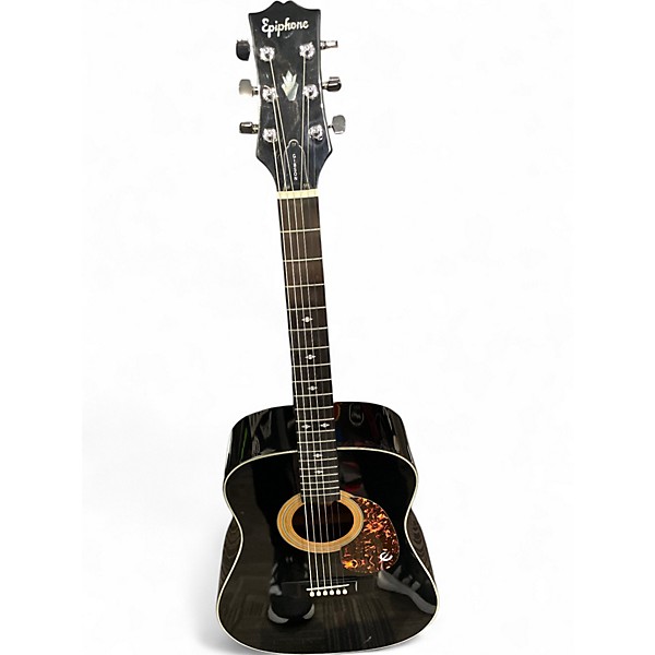 Used Epiphone PR350B Black Acoustic Guitar