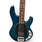 Used Ernie Ball Music Man Stingray 4 H TRANSLUCENT TEAL Electric Bass Guitar