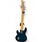 Used Ernie Ball Music Man Stingray 4 H TRANSLUCENT TEAL Electric Bass Guitar