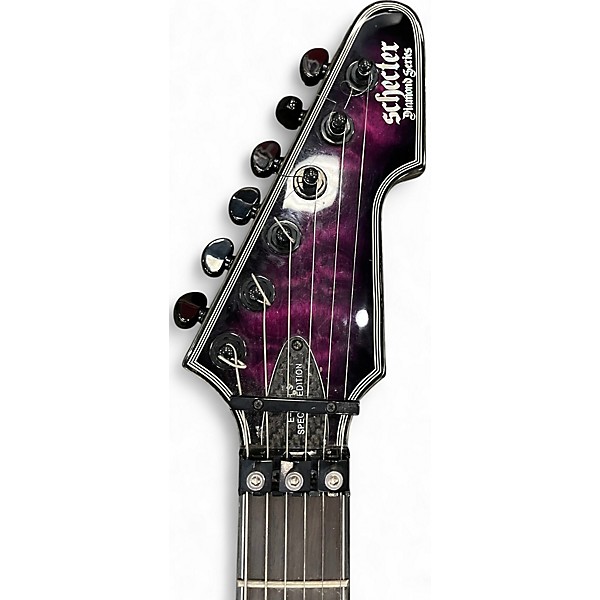 Used Schecter Guitar Research E1-FR S Special Edition Trans Purple Burst Solid Body Electric Guitar