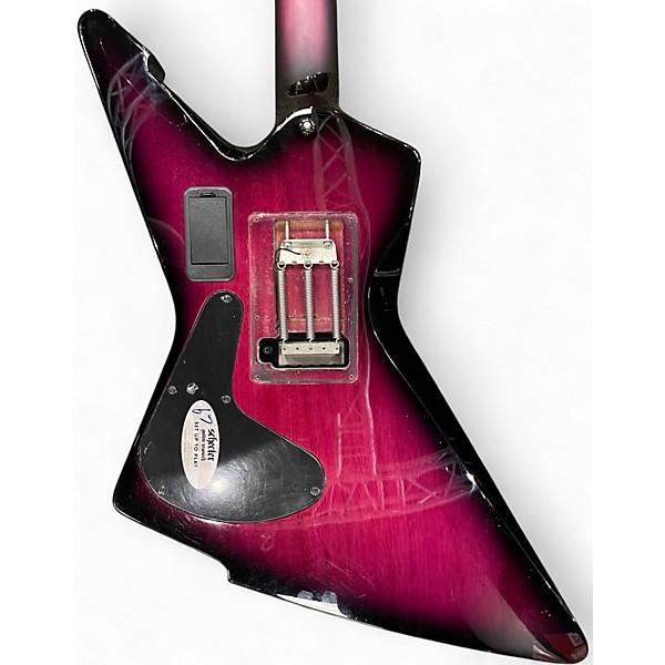 Used Schecter Guitar Research E1-FR S Special Edition Trans Purple Burst Solid Body Electric Guitar