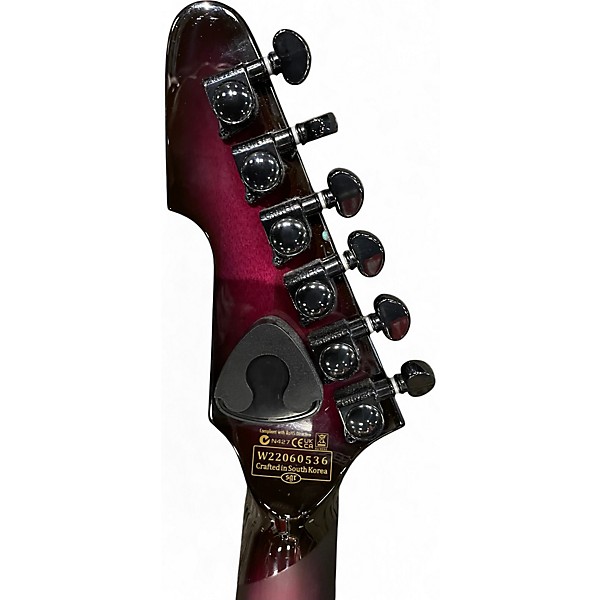 Used Schecter Guitar Research E1-FR S Special Edition Trans Purple Burst Solid Body Electric Guitar