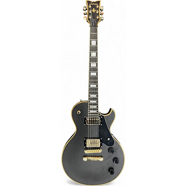 Used Schecter Guitar Research Solo Custom ll Satin Aged Black Solid Body Electric Guitar