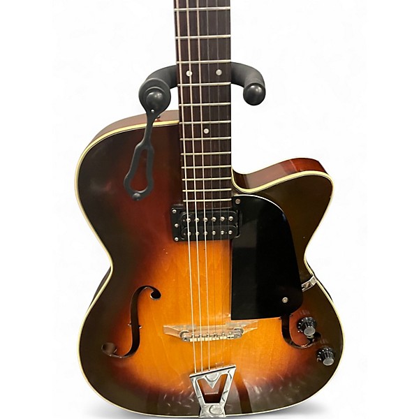 Vintage 1962 Martin F-50 2 Color Sunburst Hollow Body Electric Guitar
