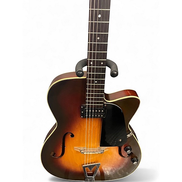 Vintage 1962 Martin F-50 2 Color Sunburst Hollow Body Electric Guitar