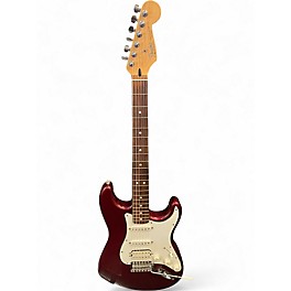 Used Fender Standard Stratocaster Burgundy Solid Body Electric Guitar