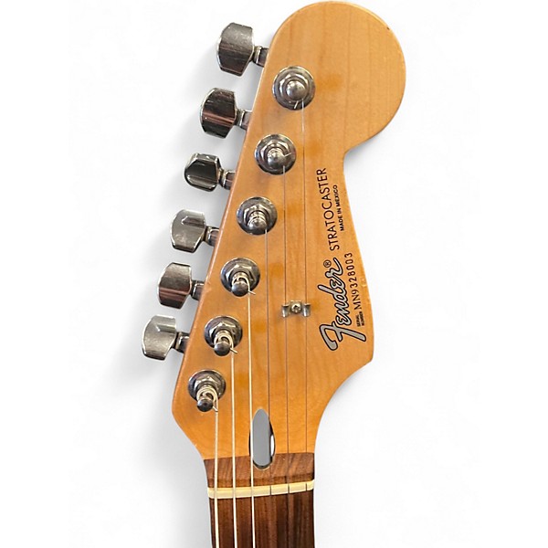 Used Fender Standard Stratocaster Burgundy Solid Body Electric Guitar