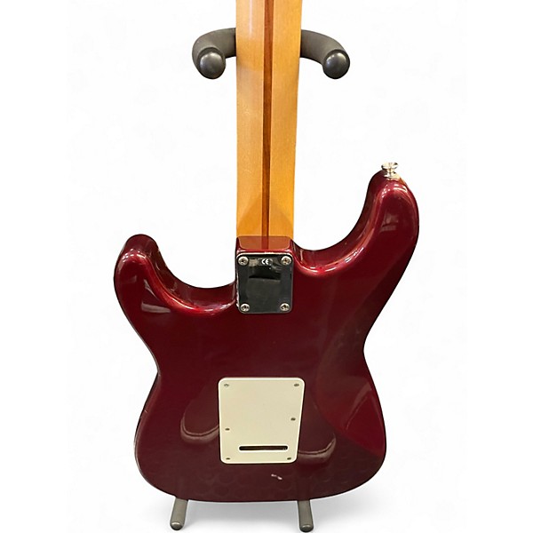 Used Fender Standard Stratocaster Burgundy Solid Body Electric Guitar