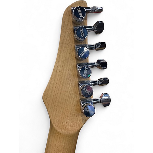 Used Kiesel Theos 6 Cali Blue Aqua Purple Burst Solid Body Electric Guitar