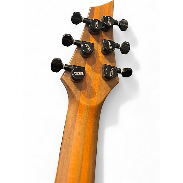 Used Kiesel 6 String Hiphsot Deep Tigers Eye Flame Solid Body Electric Guitar