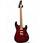 Used Kiesel Theos 6 with Hipshot Deep Red Over Flame Solid Body Electric Guitar thumbnail
