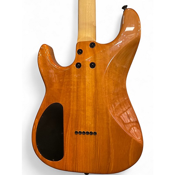 Used Kiesel Theos 6 with Hipshot Deep Red Over Flame Solid Body Electric Guitar