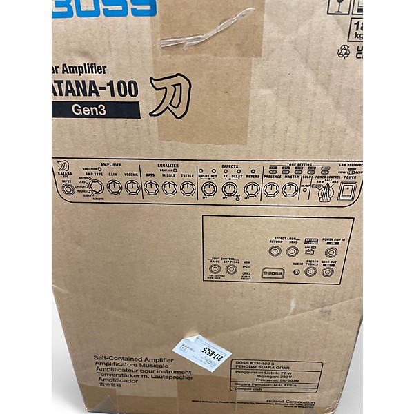 Used 2025 BOSS Katana 100 100W 1X12 Guitar Combo Amp
