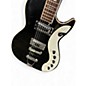 Used Silvertone 1423 Black and Gold Solid Body Electric Guitar