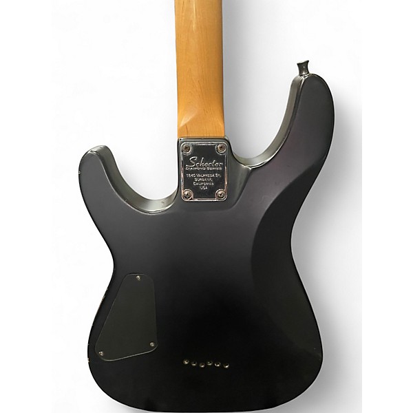 Used Schecter DAMIEN 6 BLACK Solid Body Electric Guitar