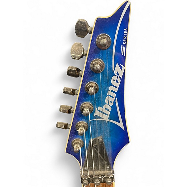 Used Ibanez S670QM Blue Sapphire Solid Body Electric Guitar