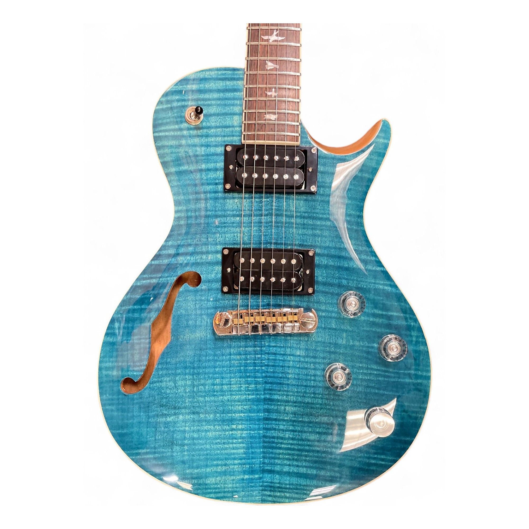 ギター PRS SE Zach Myers Myers Blue PRS SE Zach Myers 594 Semi-Hollow Electric Guitar, Myers Blue